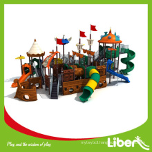 Pirateship Commercial Amusement Park Large Outdoor Playground, Large Pirateship Outdoor Plastic Slides